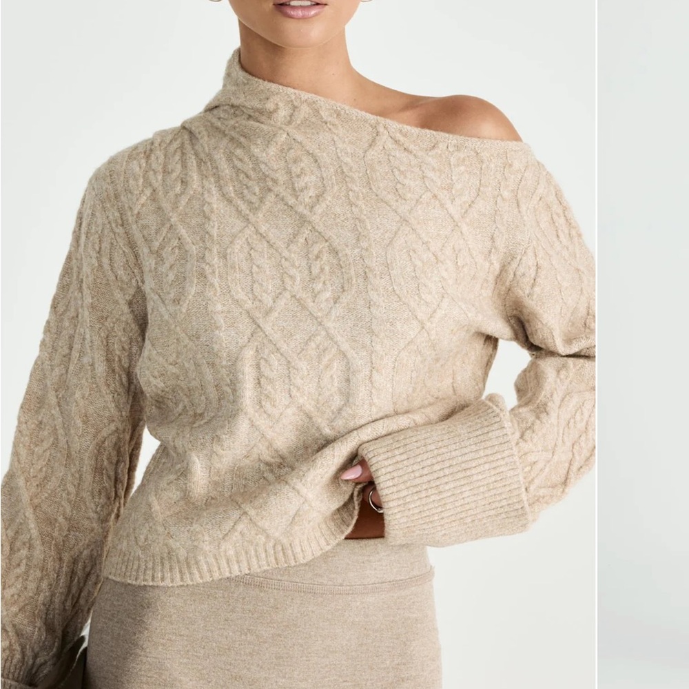 Off shoulder sweater